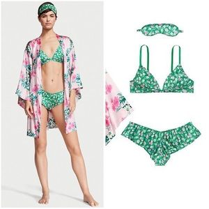 Victorias Secret 3 piece silk lingerie set